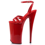 Rood Lak 25,5 cm Pleaser BEYOND-012 Hoge Hakken Plateau