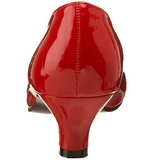 Rood Lak 5 cm FAB-420W Dames pumps met lage hak