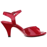 Rood Lak 8 cm BELLE-309 Dames Sandalen met Hak