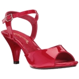 Rood Lak 8 cm BELLE-309 Dames Sandalen met Hak