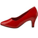 Rood Lak 8 cm DIVINE-420W Pumps Hoge Hakken voor Mannen