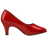 Rood Lak 8 cm DIVINE-420W Pumps Hoge Hakken voor Mannen