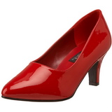 Rood Lak 8 cm DIVINE-420W Pumps Hoge Hakken voor Mannen