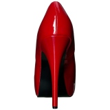 Rood Lakleer 14,5 cm Burlesque TEEZE-06W mannen pumps voor brede voeten