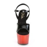 Rood Lakleer 18 cm ADORE-709T pleaser sandalen met plateau