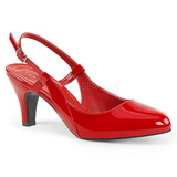 Rood Lakleer 7,5 cm DIVINE-418 grote maten pumps schoenen