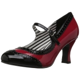 Rood Lakleer 7,5 cm JENNA-06 grote maten pumps schoenen