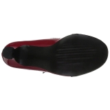 Rood Lakleer 7,5 cm JENNA-06 grote maten pumps schoenen