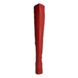 Rood Leder 13 cm LEGEND-8899 overknee laarzen met hakken