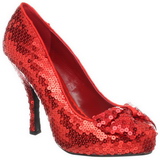 Rood Pailletten 11,5 cm OZ-06 Hoge Avond Pumps Schoenen met Hak