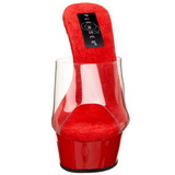 Rood Transparant 15,5 cm DELIGHT-601 Plateau Hoge Mules