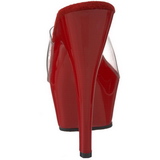 Rood Transparant 15,5 cm KISS-201 Plateau Hoge Mules