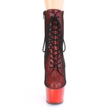 Rood chroom 18 cm ADORE-1020HFN exotic hakken - pole dance enkellaarzen