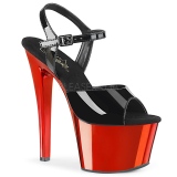 Rood chroom plateau 18 cm SKY-309 pleaser hoge hakken
