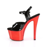 Rood chroom plateau 18 cm SKY-309 pleaser hoge hakken
