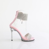 Rose 11,5 cm CHIC-47 ankle straps stiletto metal heels sandals