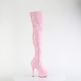 Rose 15 cm DELIGHT-3000HWR Hologram exotic pole dance overknee boots
