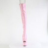 Rose 18 cm ADORE-3011HWR Hologram overknee boots peep toe