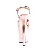 Rose 20 cm Pleaser FLAMINGO-809 High Heels Chrome Platform