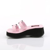 Rose 6,5 cm DemoniaCult FLIP-12 emo gothic platform mules