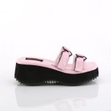 Rose 6,5 cm DemoniaCult FLIP-12 emo gothic platform mules