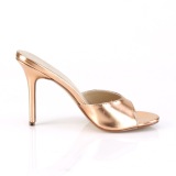 Rose Goud 10 cm CLASSIQUE-01 grote maten mules schoenen