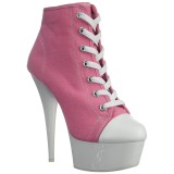 Rose Neon 15 cm DELIGHT-600SK-02 Canvas high heels chucks