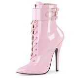 Rose Shiny 15 cm DOMINA-1023 Womens Ankle Boots for Men