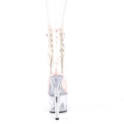 Rose transparent 18 cm ADORE-1020C-2 Exotic stripper ankle boots