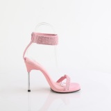 Roze 11,5 cm CHIC-40 enkelband naaldhak sandalen metalen stilettohak