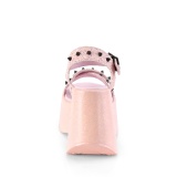 Roze 13 cm Demonia DYNAMITE-02 lolita sandalen wedge sandalen sleehak