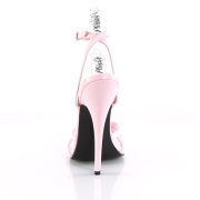 Roze 15 cm Devious DOMINA-108 sandalen met naaldhak