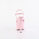 Roze 15 cm GLEAM-609 plateau schoenen met hakken