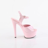 Roze 15 cm GLEAM-609 plateau schoenen met hakken