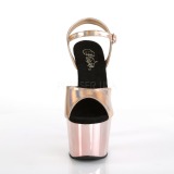 Roze 18 cm ADORE-709HGCH Hologram plateau hoge hakken