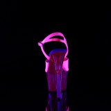 Roze 18 cm ADORE-709UVT Neon Plateau Sandalen met Hoge Hak