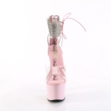 Roze 18 cm ADORE-724RS pleaser hoge hakken met strass enkel manchet