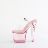 Roze 18 cm LOVESICK-708T Acryl plateau hoge hakken