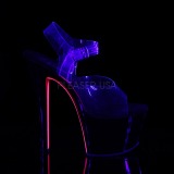 Roze 18 cm SKY-308TT Neon plateau hoge hakken