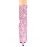 Roze 20 cm FLAMINGO-1020GWR glitter exotic hakken - pole dance enkellaarzen