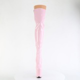 Roze 20 cm FLAMINGO-3000 overknee laarzen met plateauzool