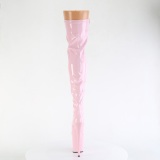 Roze 20 cm FLAMINGO-3000 overknee laarzen met plateauzool