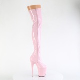 Roze 20 cm FLAMINGO-3000 overknee laarzen met plateauzool