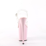 Roze 20 cm FLAMINGO-808 plateau schoenen met hakken