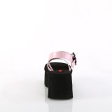 Roze 6,5 cm Demonia FUNN-10 lolita emo sandalen met plateau