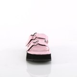 Roze 6,5 cm DemoniaCult FLIP-12 emo gothic platform mules