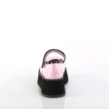Roze 6 cm SPRITE-01 emo maryjane schoenen met gesp