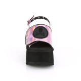 Roze 9 cm Demonia FUNN-32 lolita emo sandalen met plateau