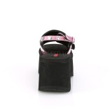 Roze 9 cm Demonia FUNN-32 lolita emo sandalen met plateau