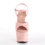 Roze Kunstleer 18 cm ADORE-709FS sandalen met naaldhak